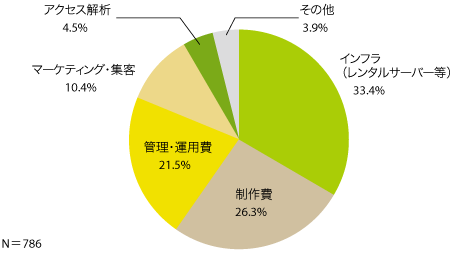 図3　ウェブサイト予算の使途内訳