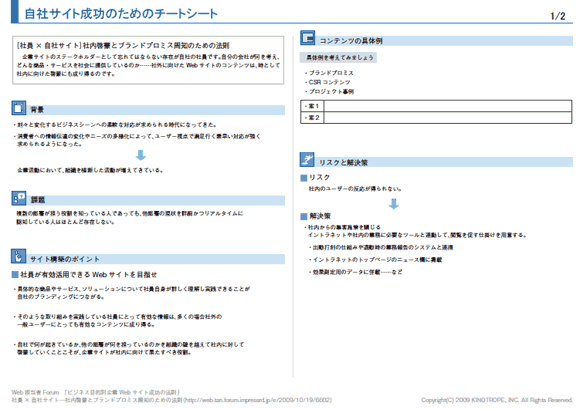 自社サイト成功のためのチートシート