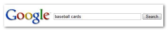 [baseball cards] という検索クエリで検索されたとします