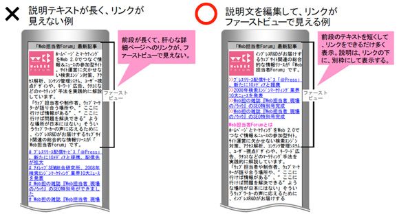 ファーストビューの重視