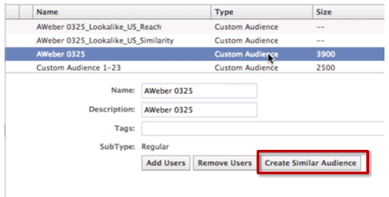 Create Similar Audience