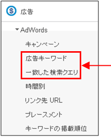 図3：「広告」セクションのレポート群