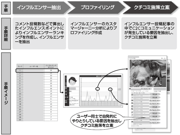 図2-10 生活家電メーカーB社のクチコミ施策立案手順