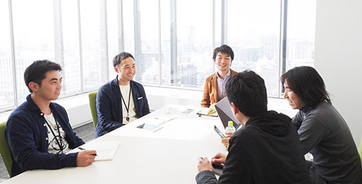 UX侍の森田雄、深津貴之、マネックス証券株式会社の山口祐樹氏、木下氏、飯田敦氏