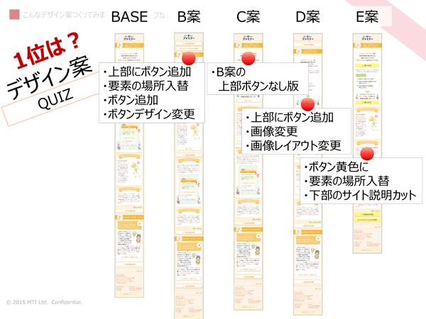 新しいデザイン案4つ