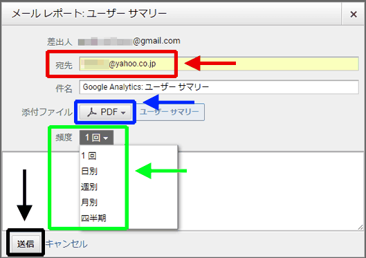 図14：メール レポートの設定