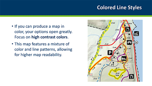 スライド：Minnesota IT Services (MNIT)社のJoAnn Rautio氏とKim Wee氏による「Map Accessibility」で紹介されていたスライド（1）