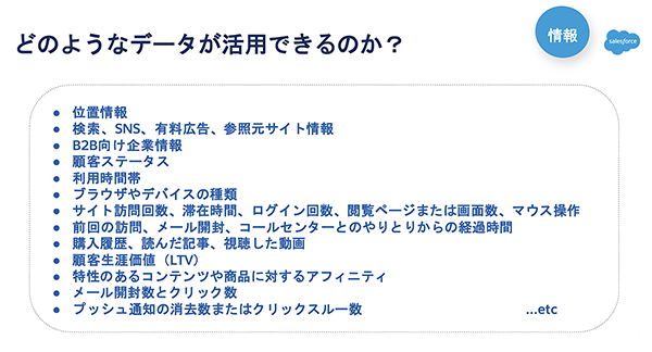 データを取得していても、組み合わせて活用できているのか？