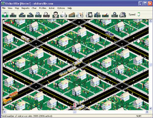 Visitorville　～アクセス解析＋三次元の仮想都市