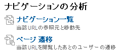 閲覧開始ページからの移動先を確認