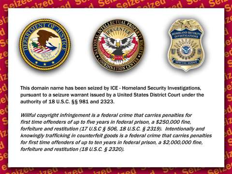 This domain name has been seized by ICE - Homeland Security Investigations