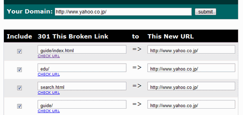 PageRank Recovery Toolの結果