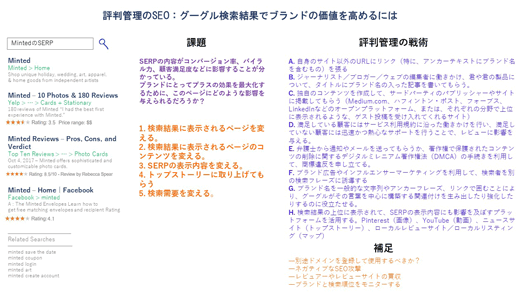 評判管理のSEO：グーグル検索結果でブランドの価値を高めるには