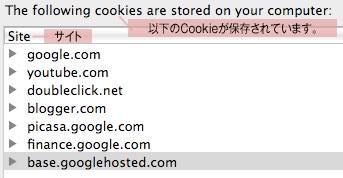 グーグルのCookie